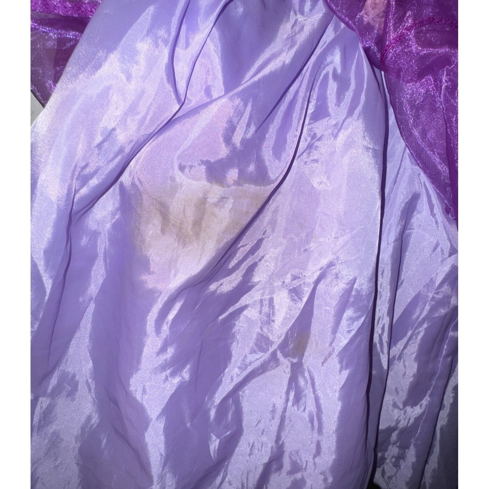 Spirit Disney Rupunzel Costume Dress Renaissance Fair Glitter Girls S 5T/6T Flaw - Picture 9 of 16